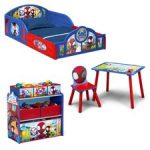 Marvel Spidey and His Amazing Friends 4-Piece Room-in-a-Box – Toddler Bedroom Set