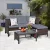 3PCS Patio Wicker Rattan Sofa Set 